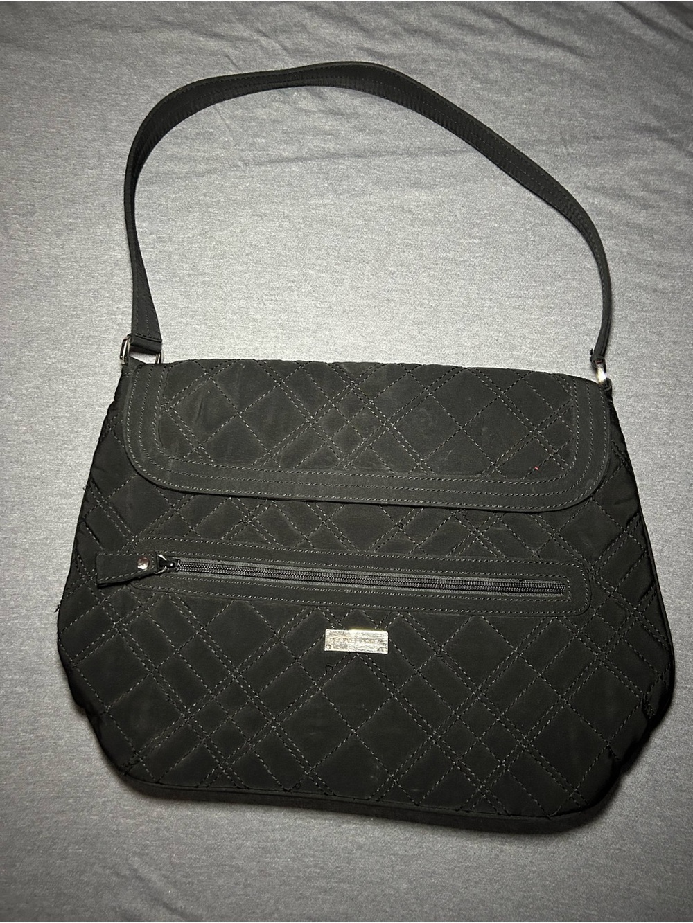 Vera Bradley Black Quilted Shoulder Bag